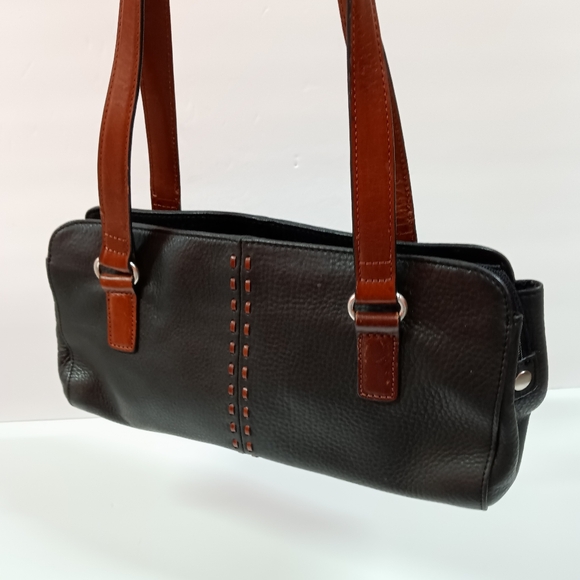 Fossil Handbags - Fossil East West Pebble Leather Shoulder Bag Black & Brown
